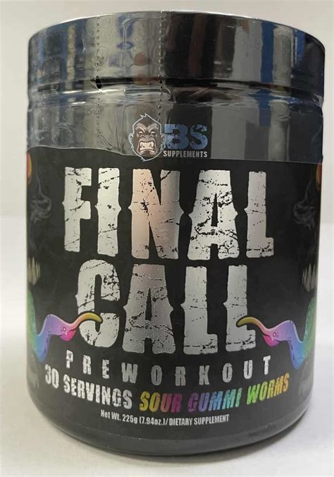Final call pre workout review  on